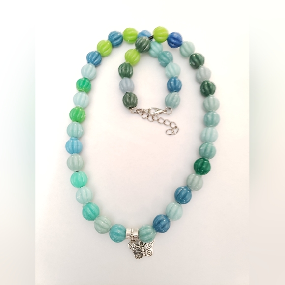 Butterfly Bead Necklace - Picture 1 of 4